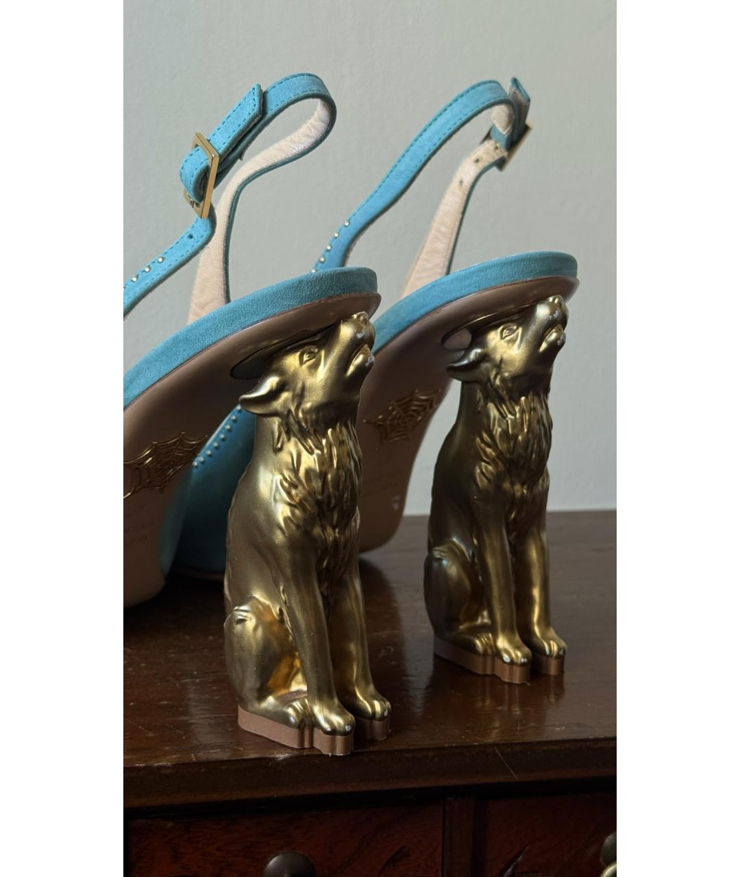 CHARLOTTE OLYMPIA Голубые туфли, фото 2