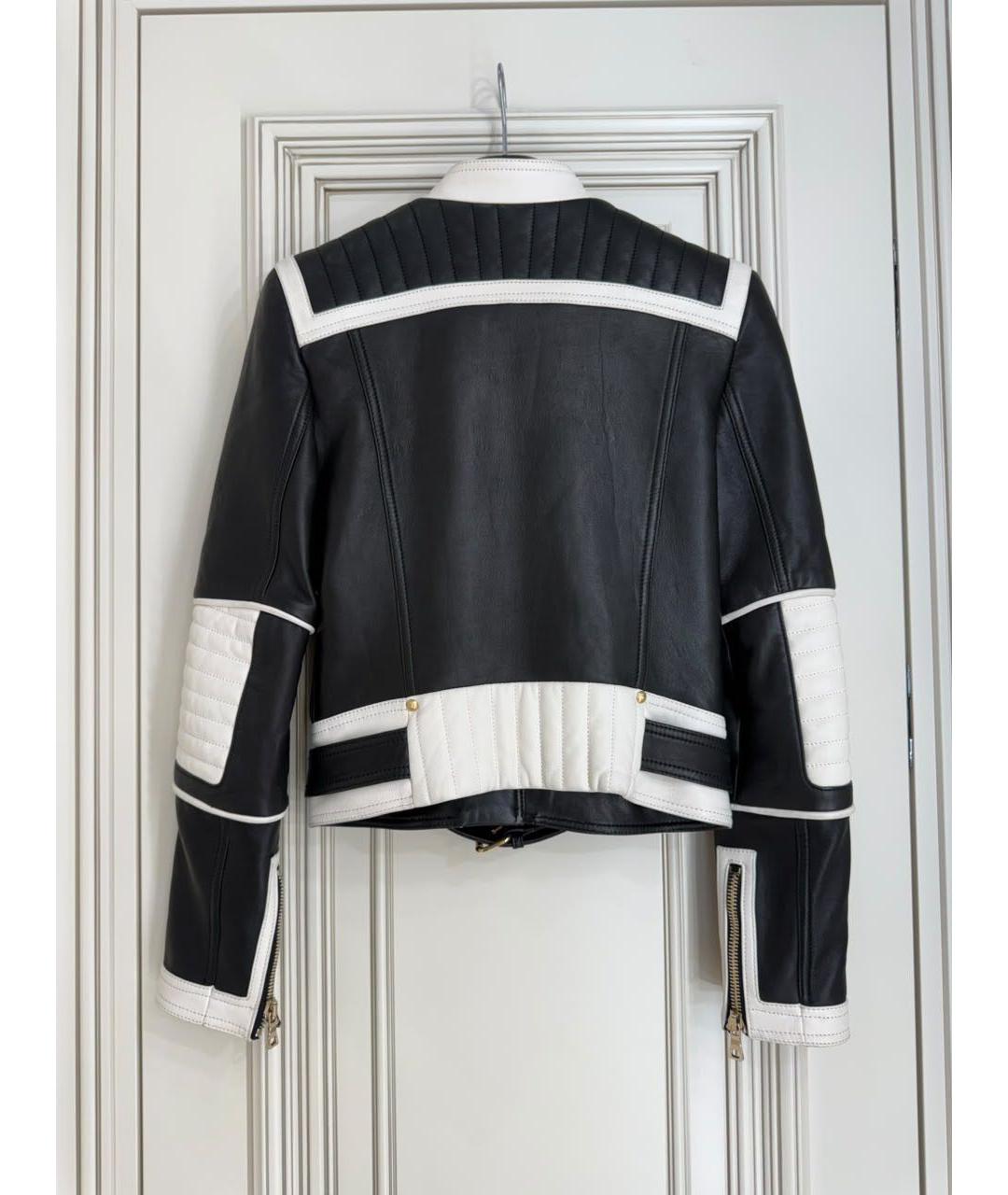 BALMAIN Черная кожаная куртка, фото 4