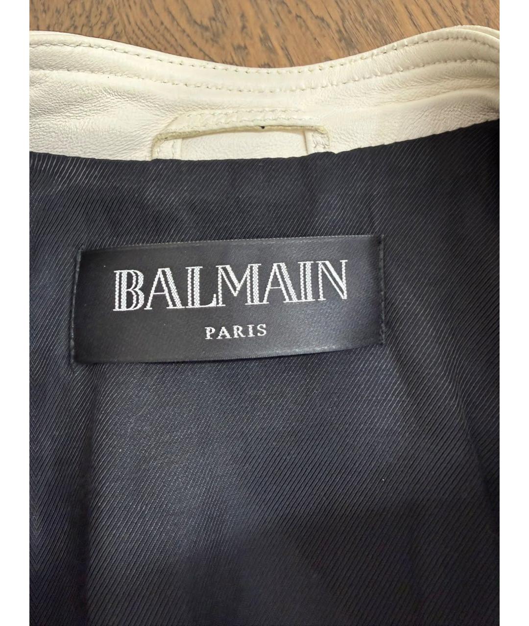 BALMAIN Черная кожаная куртка, фото 6