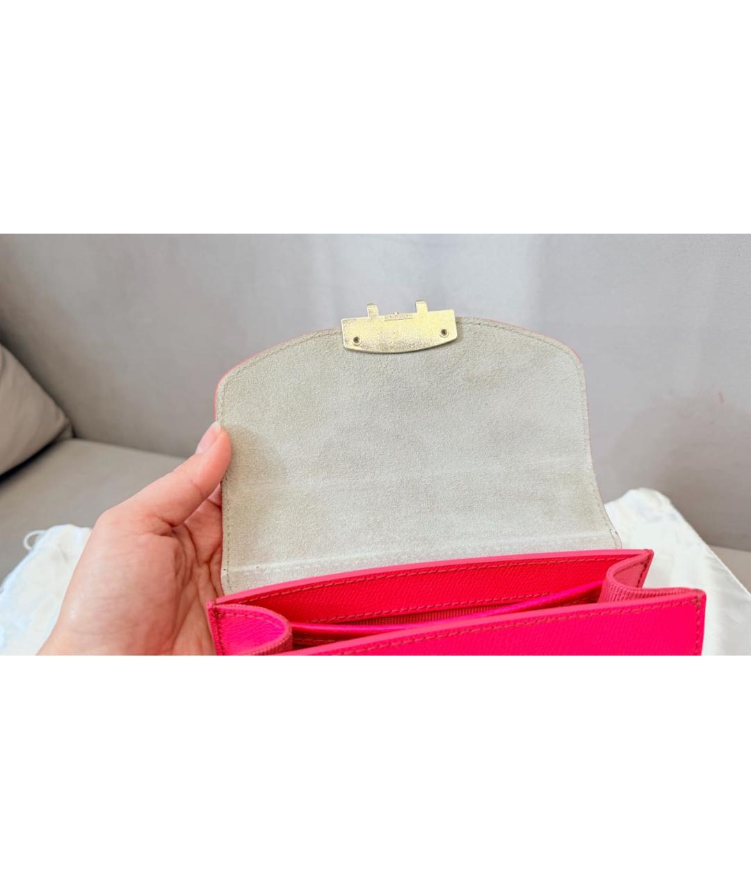 FURLA Красная кожаная сумка через плечо, фото 6