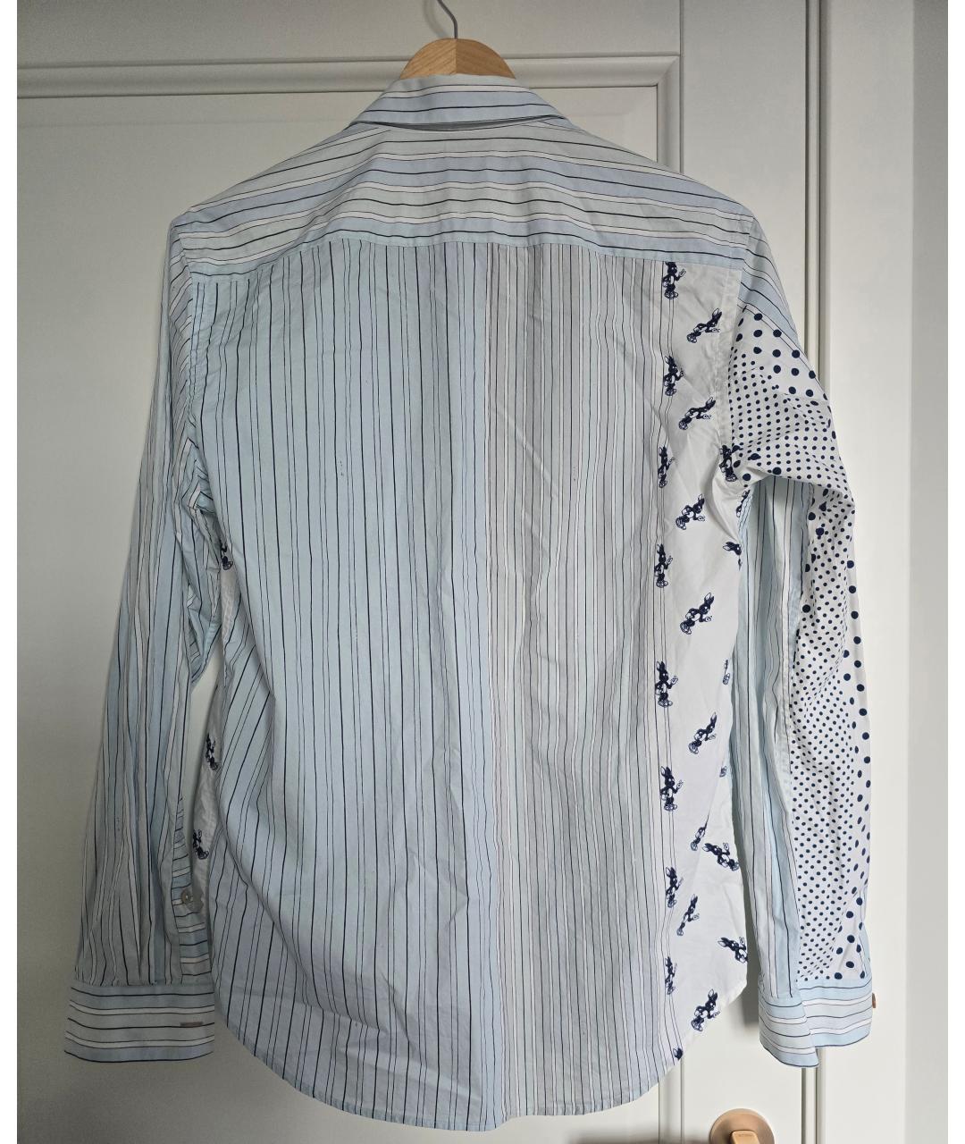 PAUL SMITH Голубая хлопковая кэжуал рубашка, фото 2