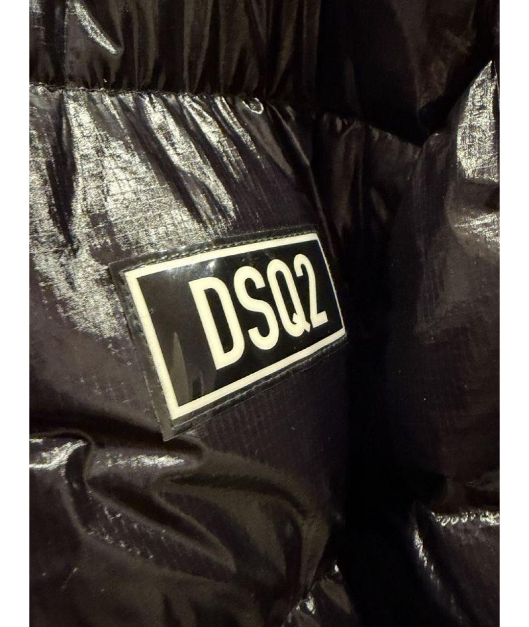 DSQUARED2 Черный нейлоновый пуховик, фото 4