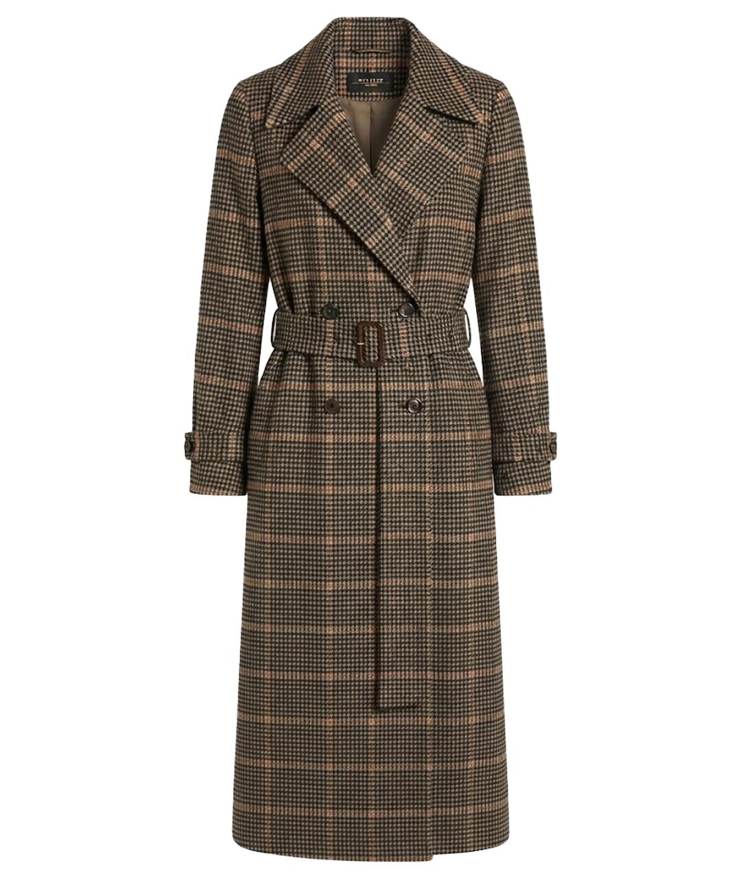 WEEKEND MAX MARA Серое шерстяное пальто, фото 7