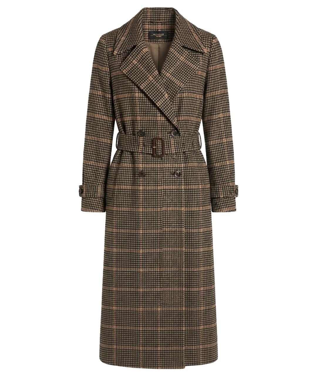 WEEKEND MAX MARA Серое шерстяное пальто, фото 1
