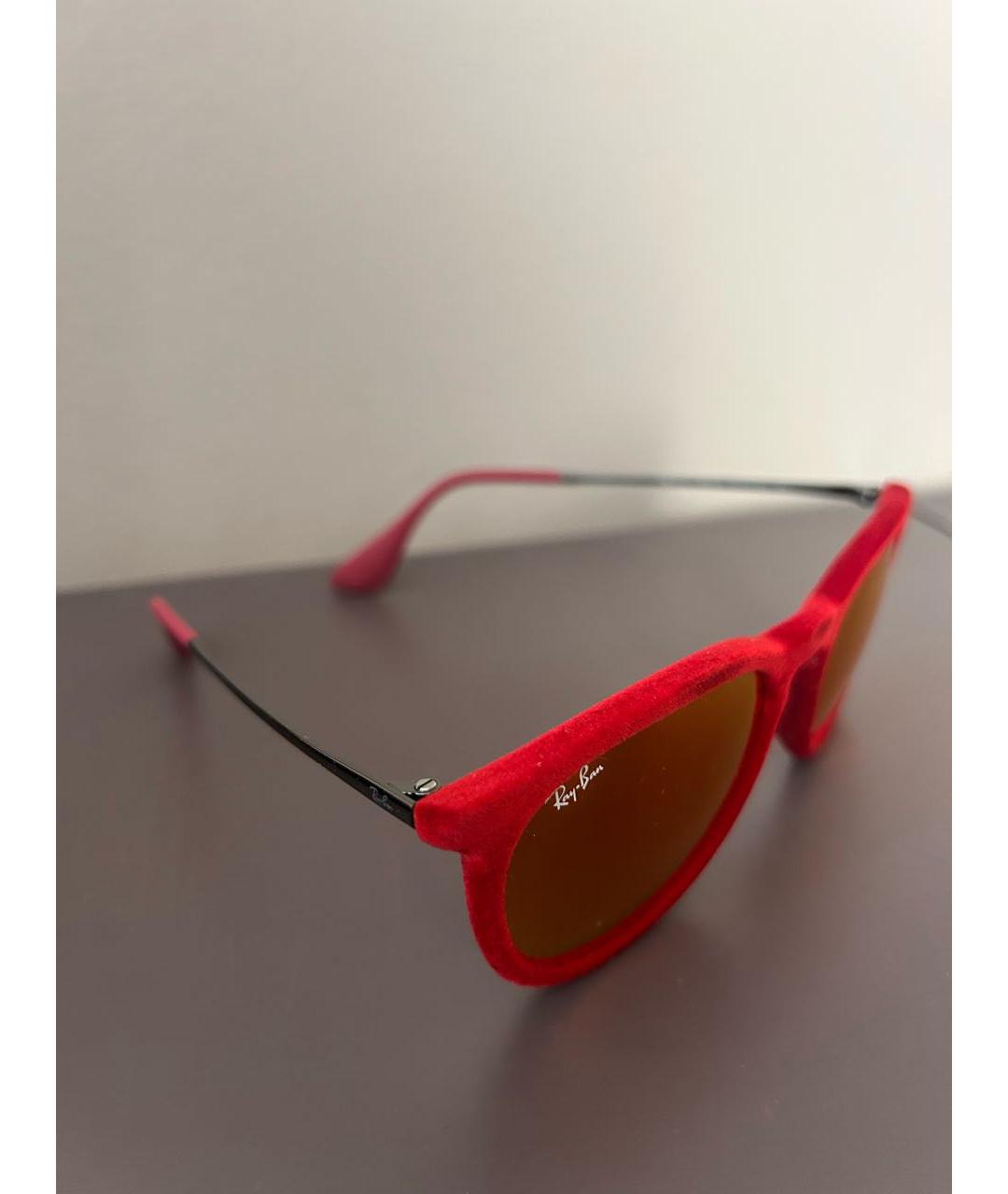 RAY BAN Красные солнцезащитные очки, фото 2