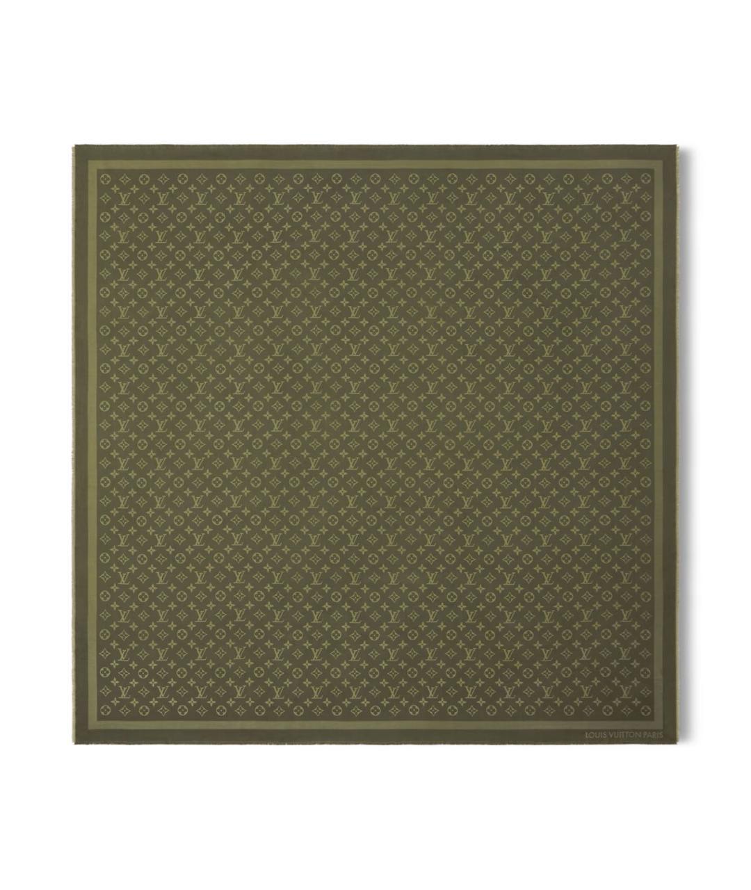 LOUIS VUITTON Хаки платок, фото 2