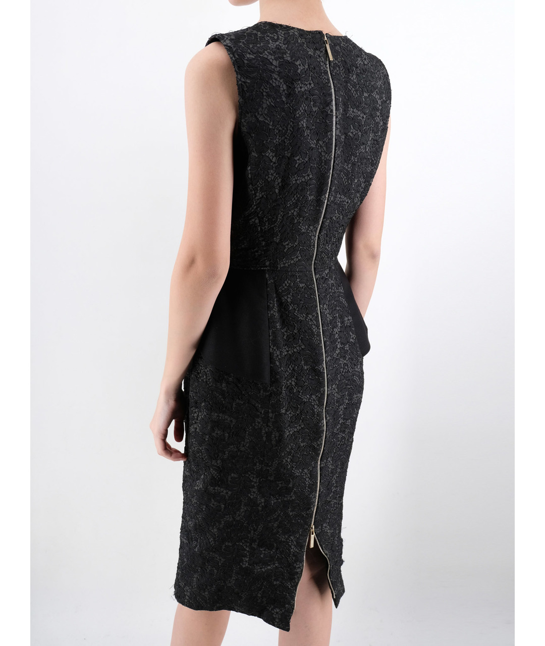ELIE SAAB Черное шерстяное повседневное платье, фото 3