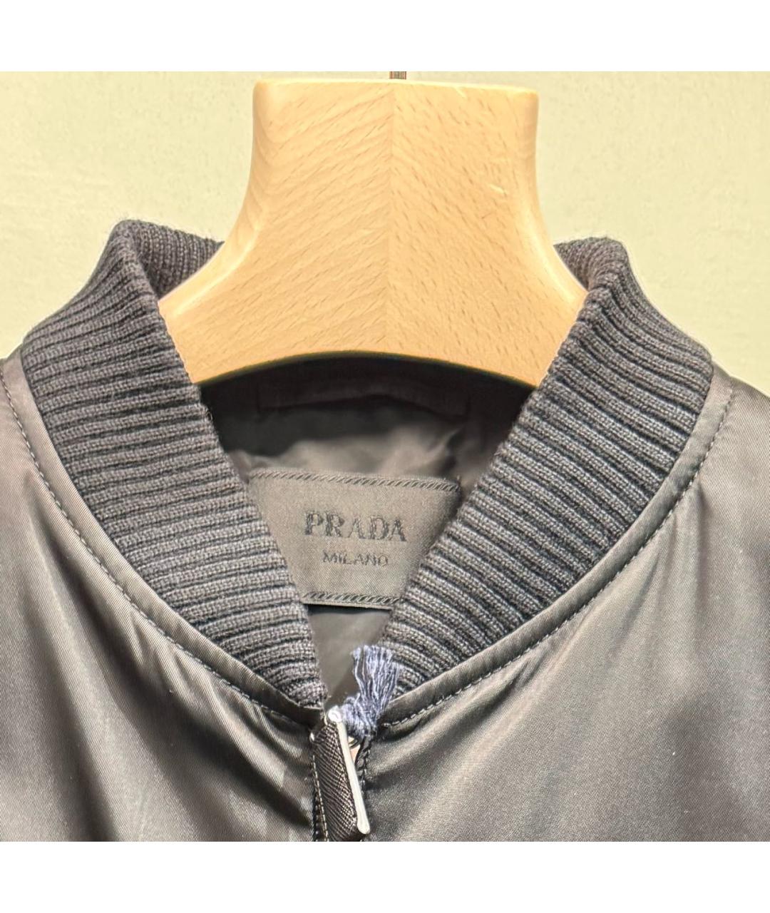 PRADA Черная нейлоновая куртка, фото 3