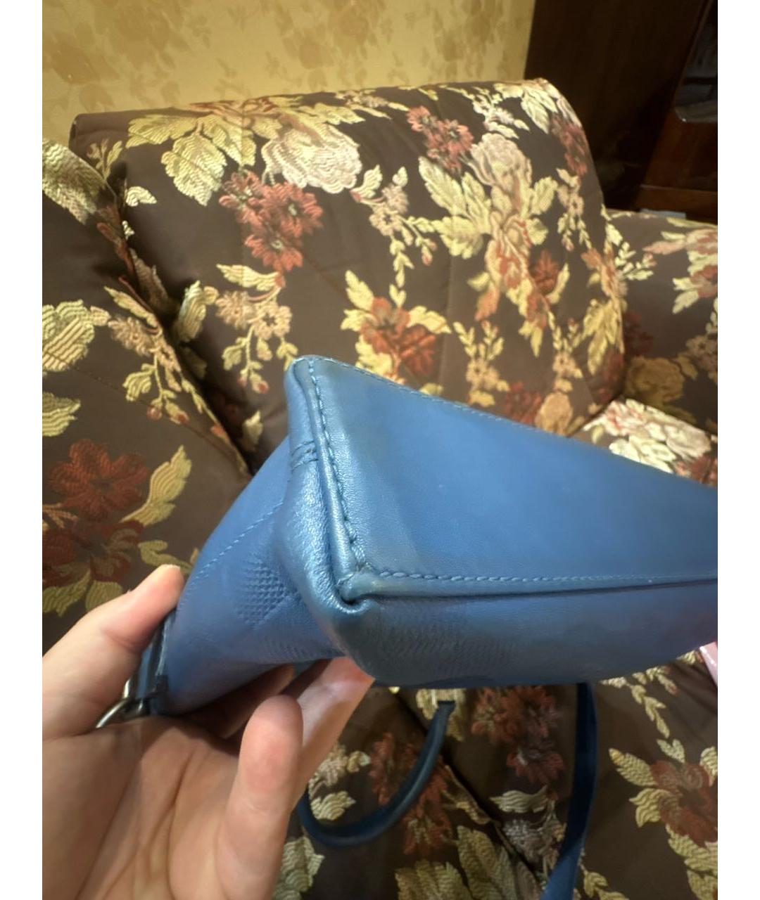 LOUIS VUITTON Синяя кожаная папка для документов, фото 8