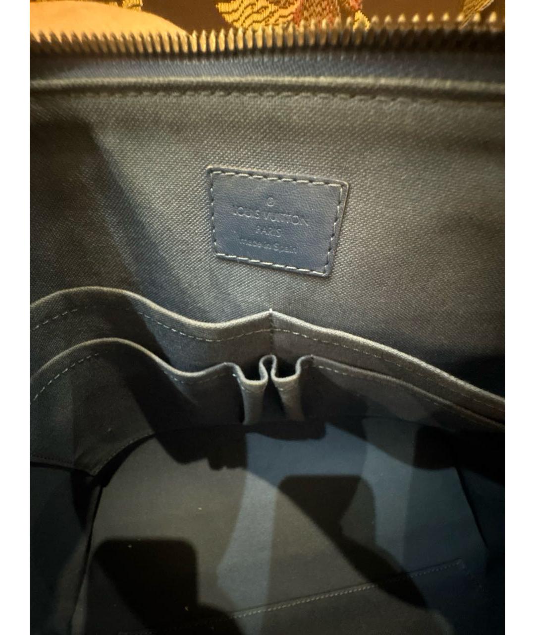 LOUIS VUITTON Синяя кожаная папка для документов, фото 5