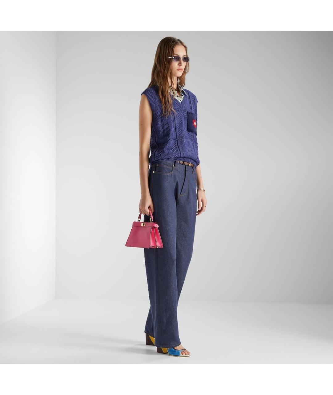 FENDI Синяя хлопковая жилетка, фото 2