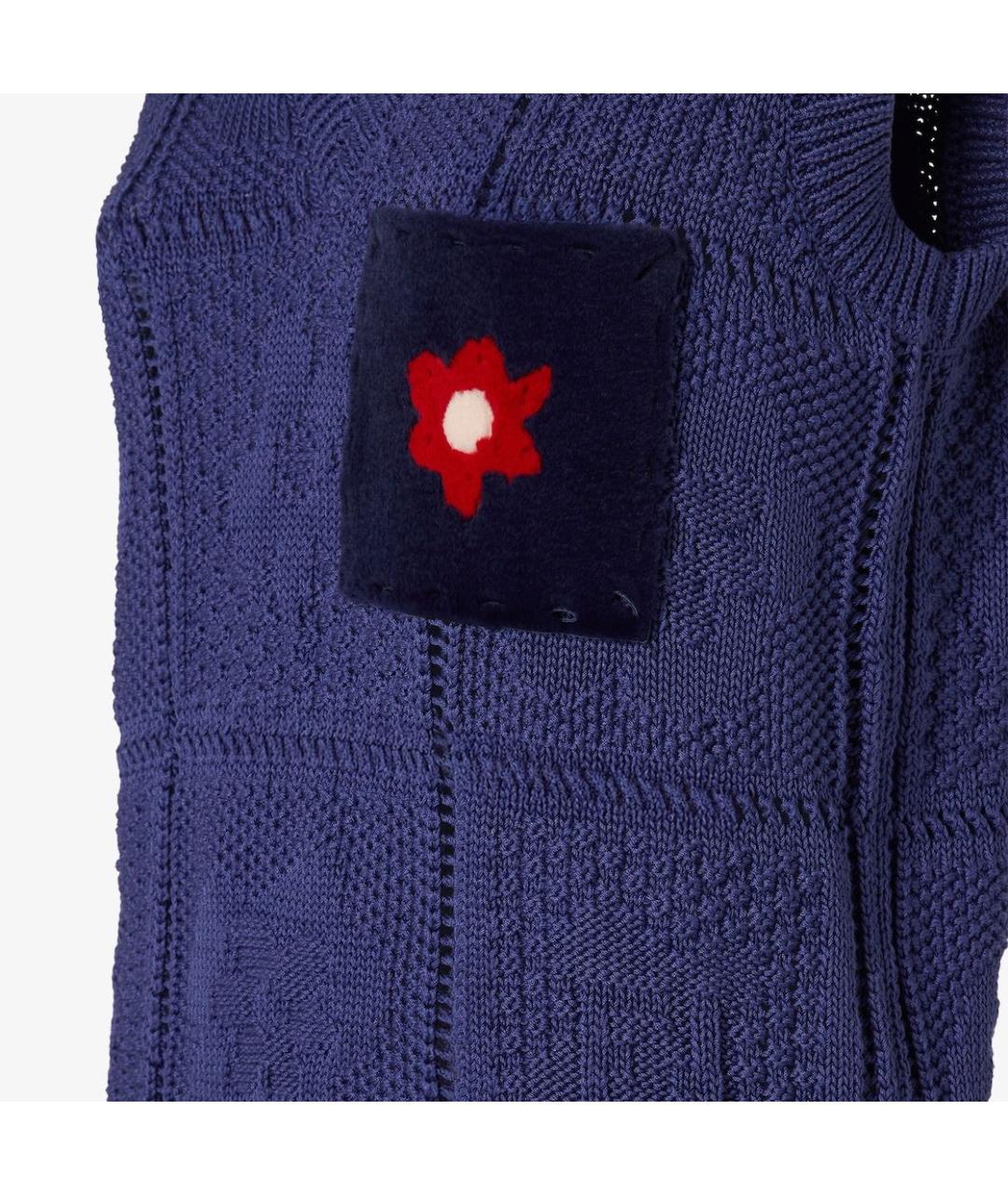 FENDI Синяя хлопковая жилетка, фото 4
