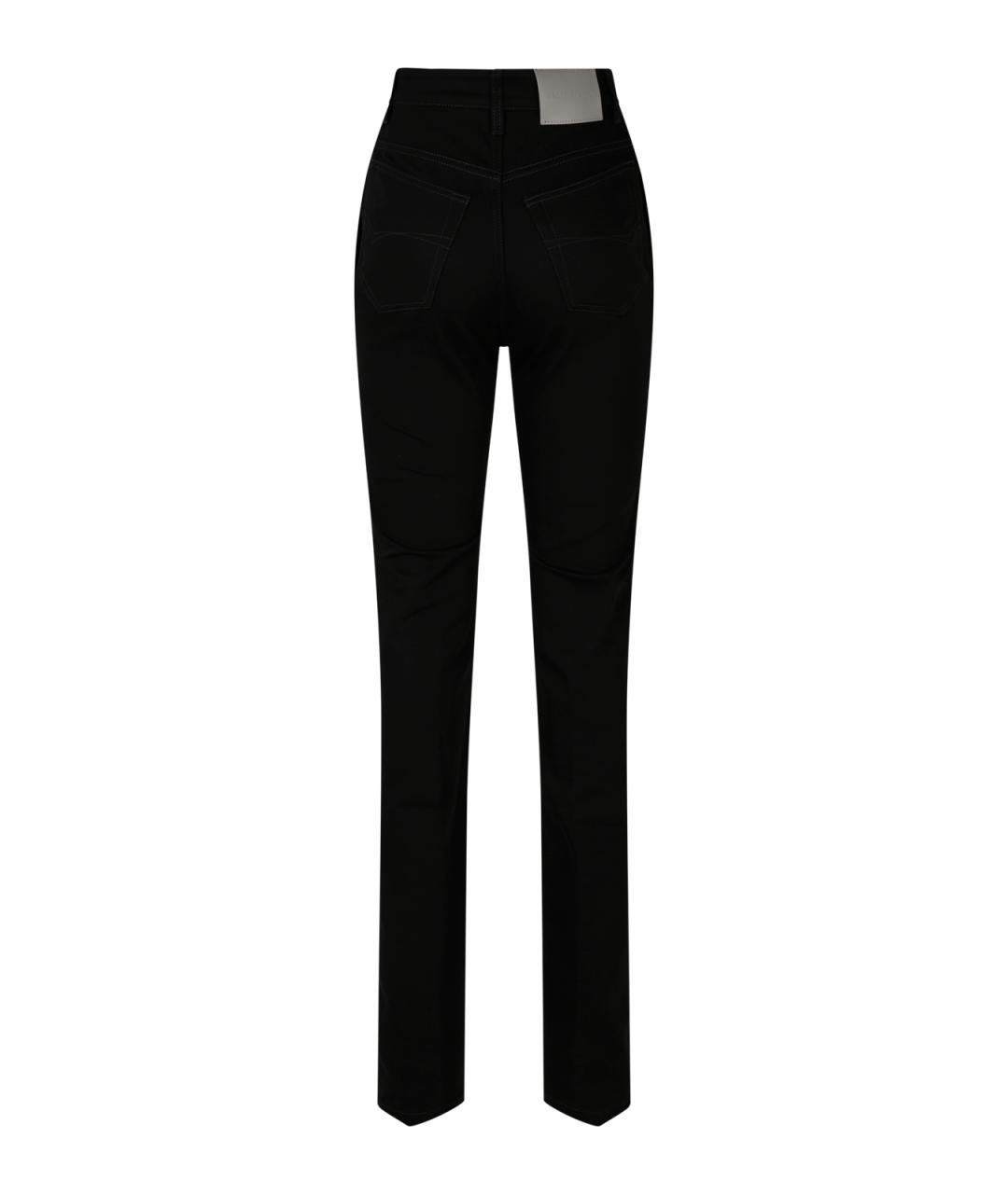 BALENCIAGA Черные хлопковые прямые джинсы, фото 2