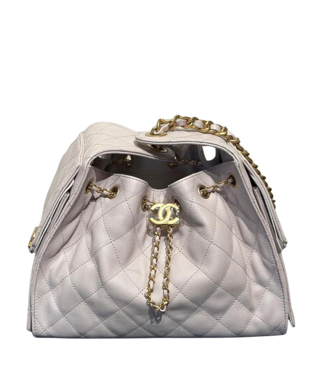 CHANEL Розовая кожаная сумка тоут, фото 1