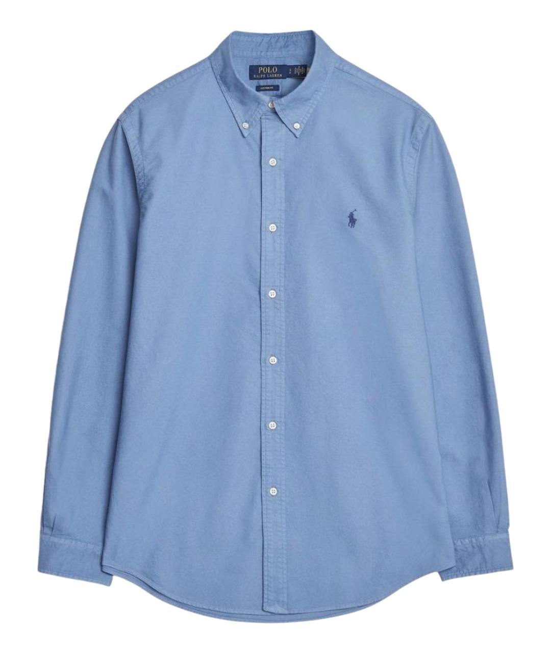 POLO RALPH LAUREN Голубая хлопковая классическая рубашка, фото 1