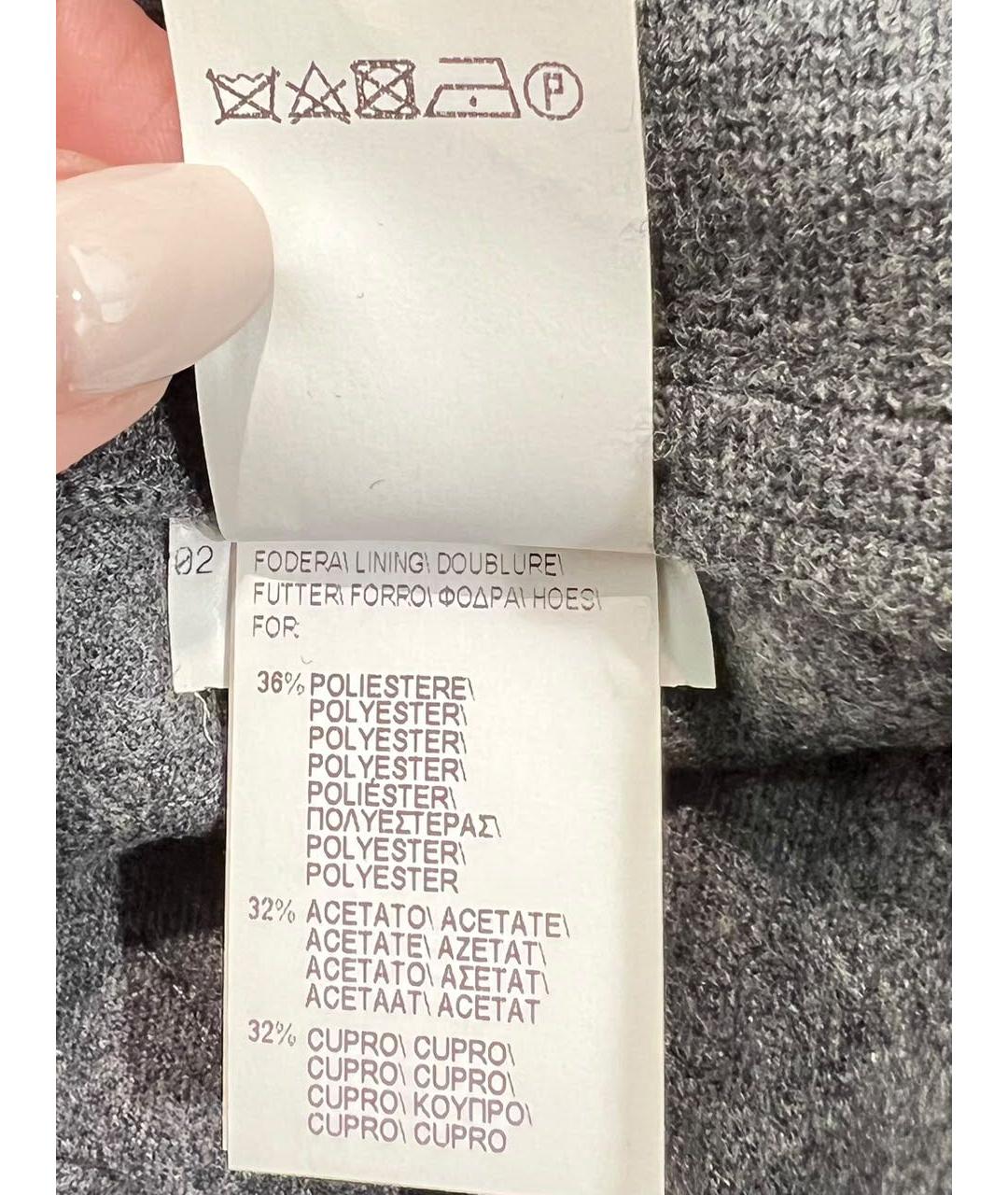 BRUNELLO CUCINELLI Антрацитовые шерстяные бриджи, фото 8