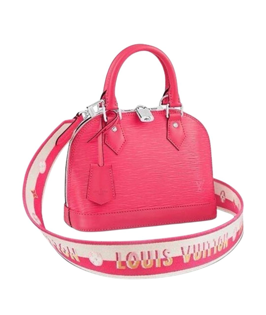 LOUIS VUITTON Розовая кожаная сумка с короткими ручками, фото 1