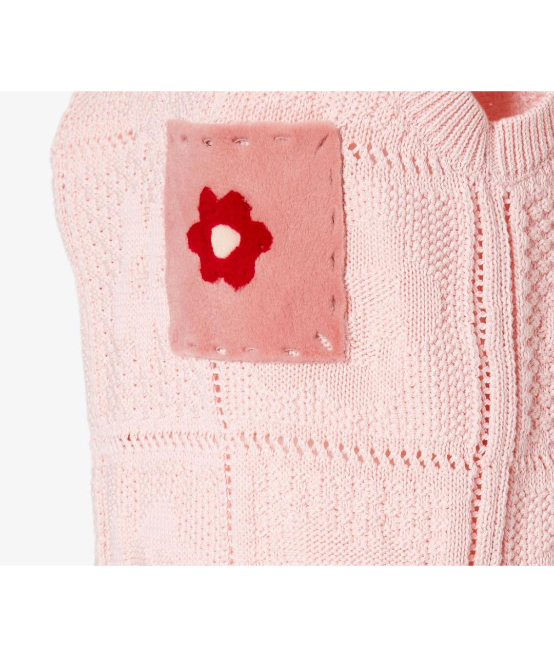 FENDI Розовая хлопковая жилетка, фото 4