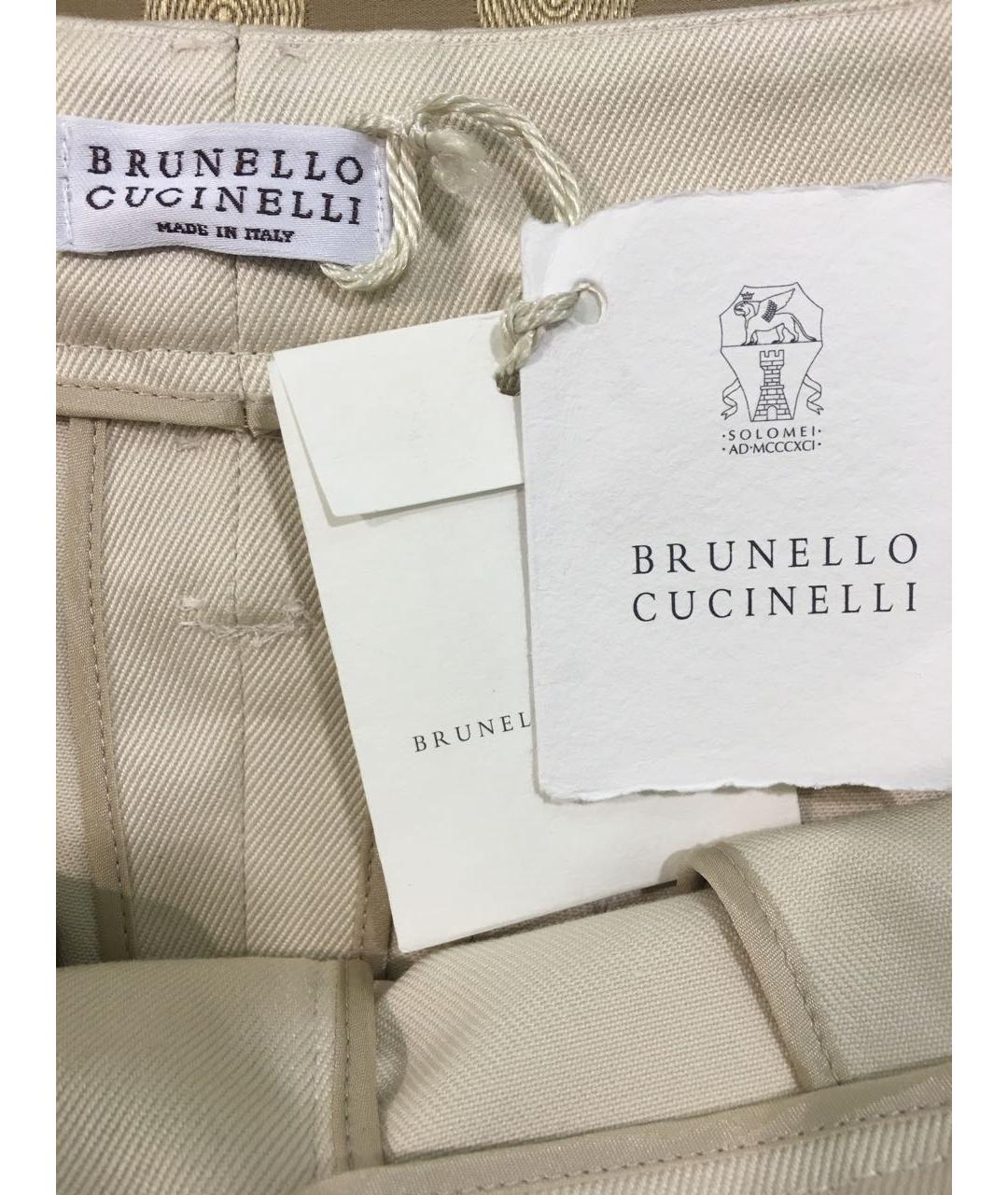 BRUNELLO CUCINELLI Хлопковые брюки широкие, фото 5