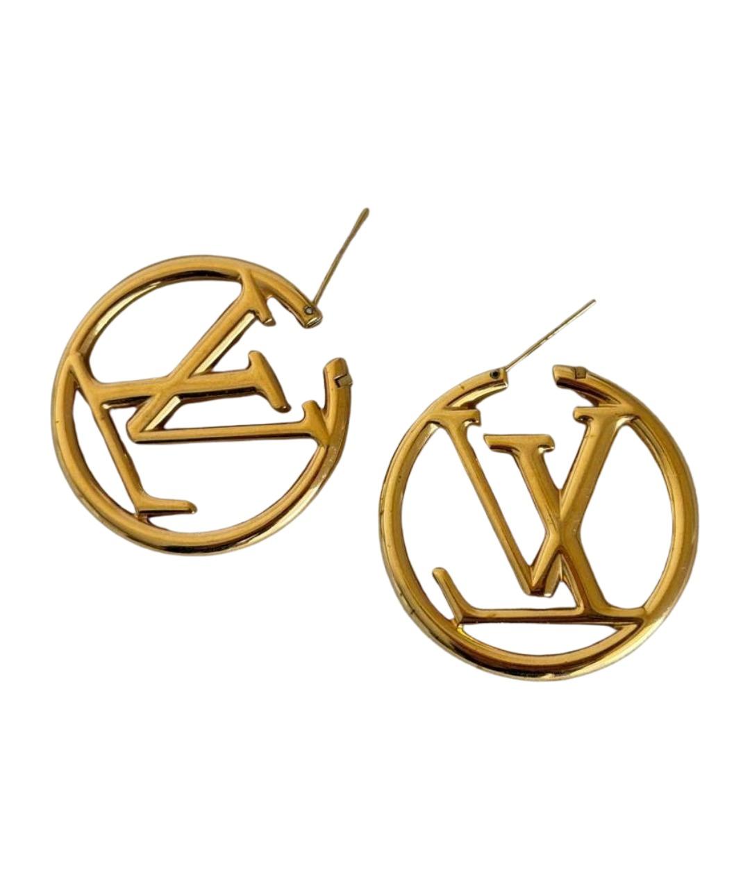 LOUIS VUITTON Золотые серьги, фото 1