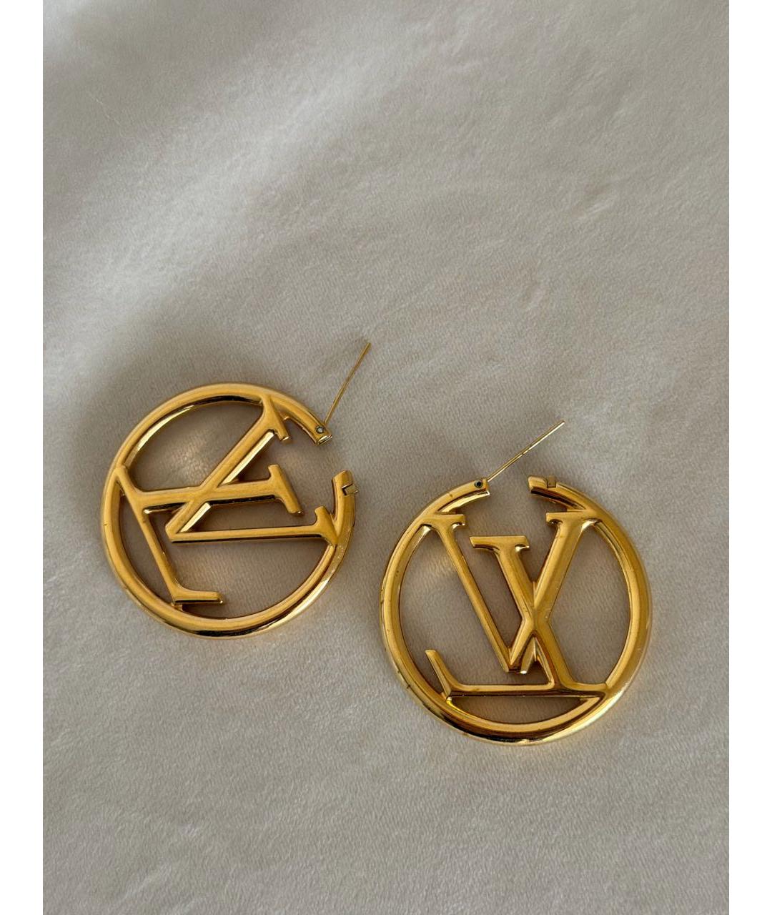 LOUIS VUITTON Золотые серьги, фото 6