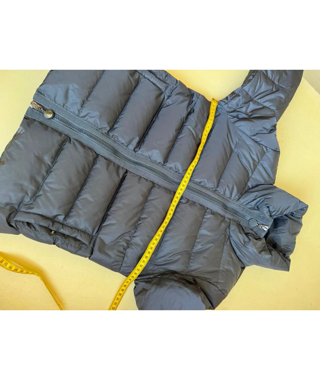 MONCLER Серый пуховик, фото 5