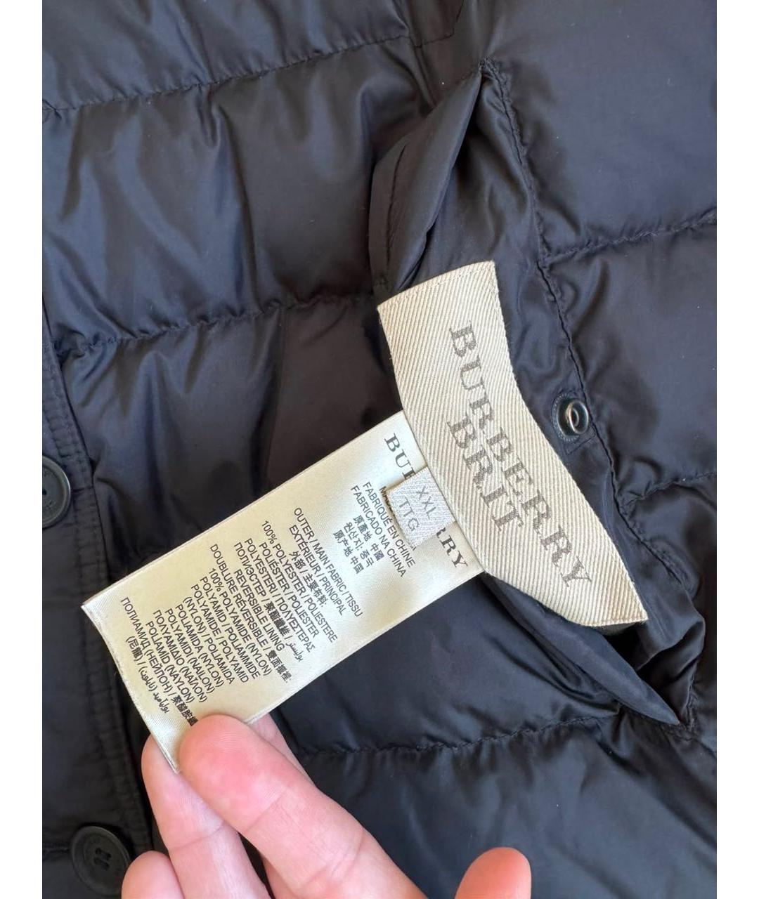 BURBERRY Синий пуховик, фото 7