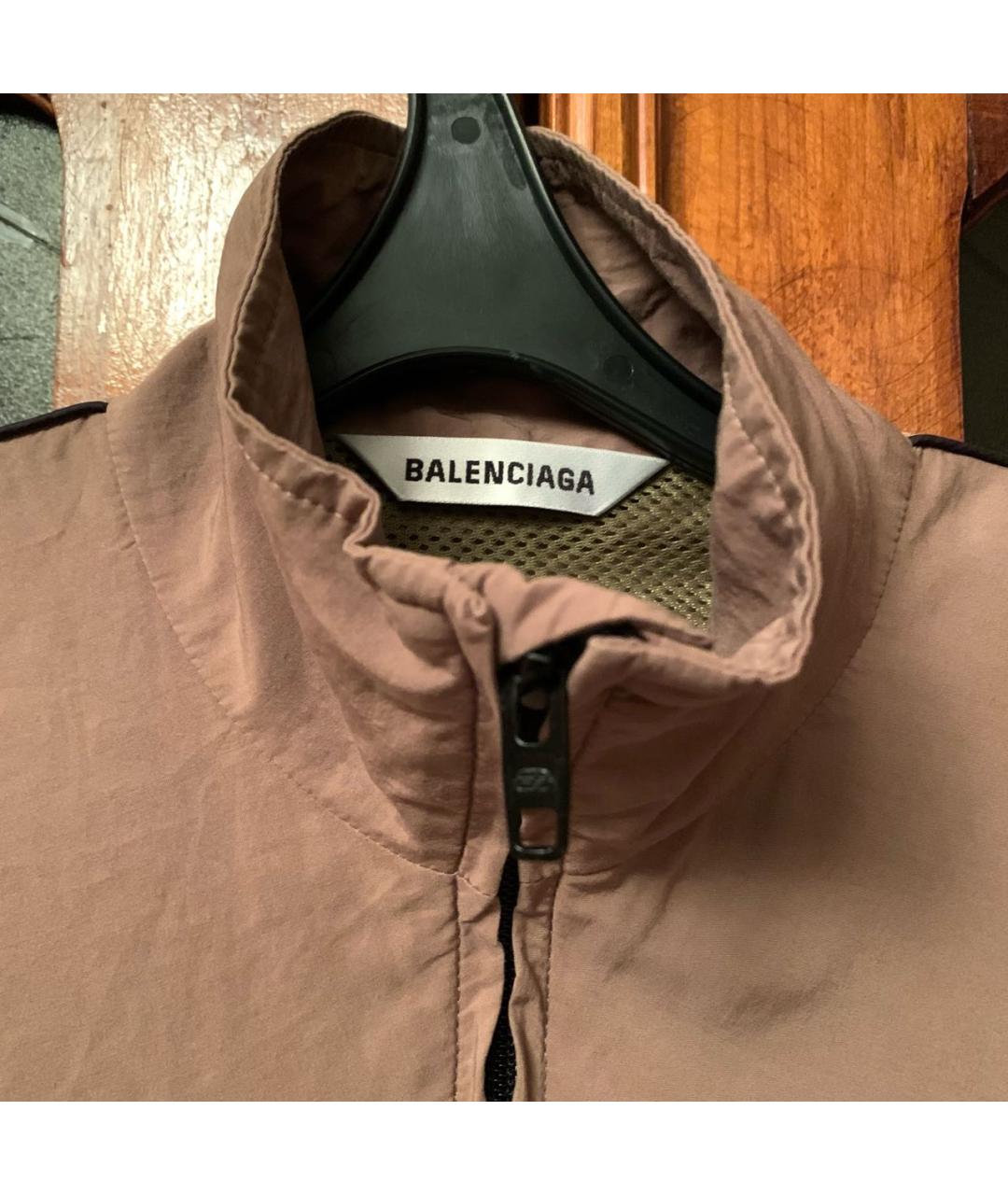 BALENCIAGA Бежевая лиоцелловая куртка, фото 3