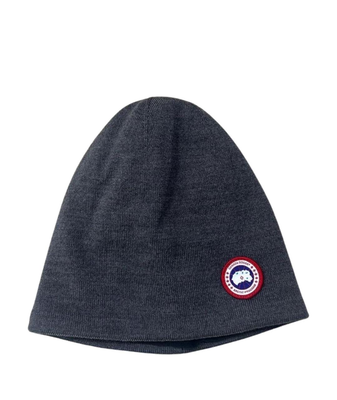 CANADA GOOSE Антрацитовая шапка, фото 1