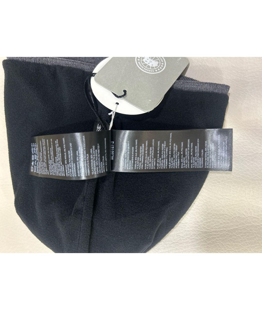 CANADA GOOSE Антрацитовая шапка, фото 4