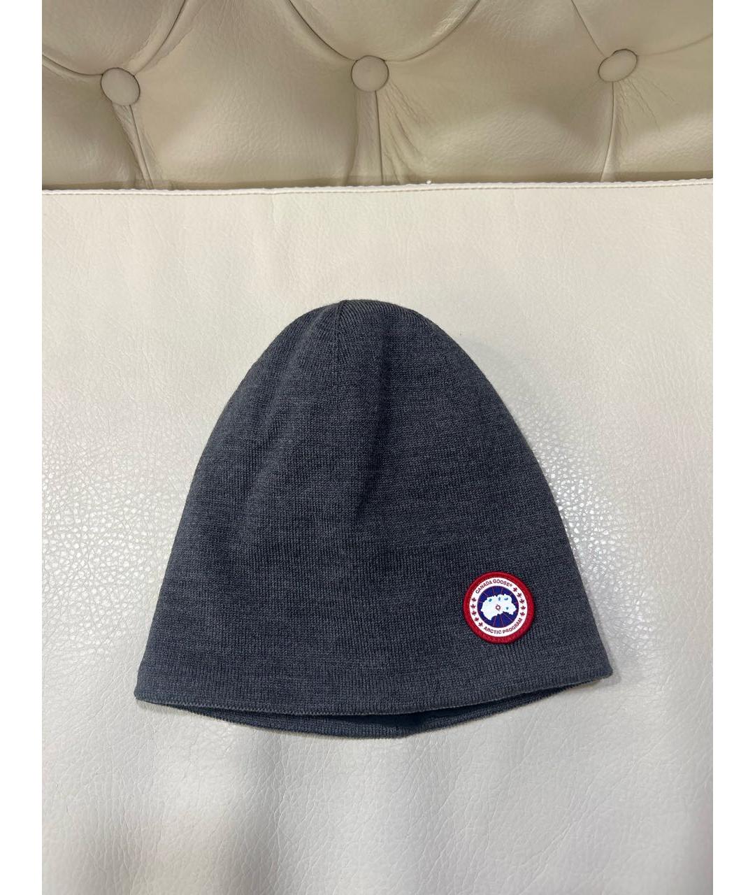 CANADA GOOSE Антрацитовая шапка, фото 8