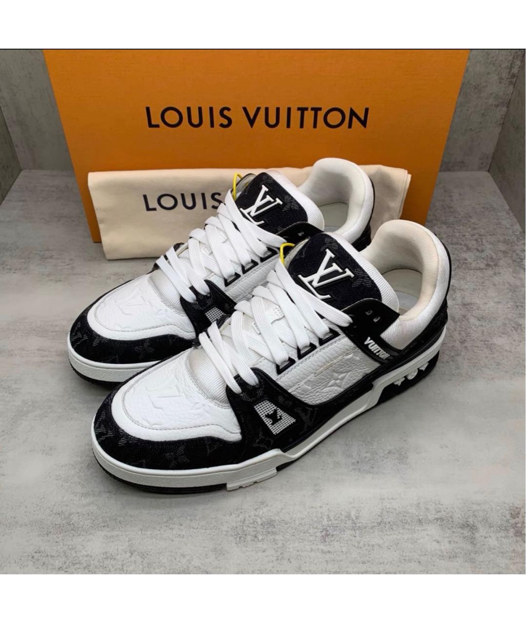 LOUIS VUITTON Черные низкие кроссовки / кеды, фото 2