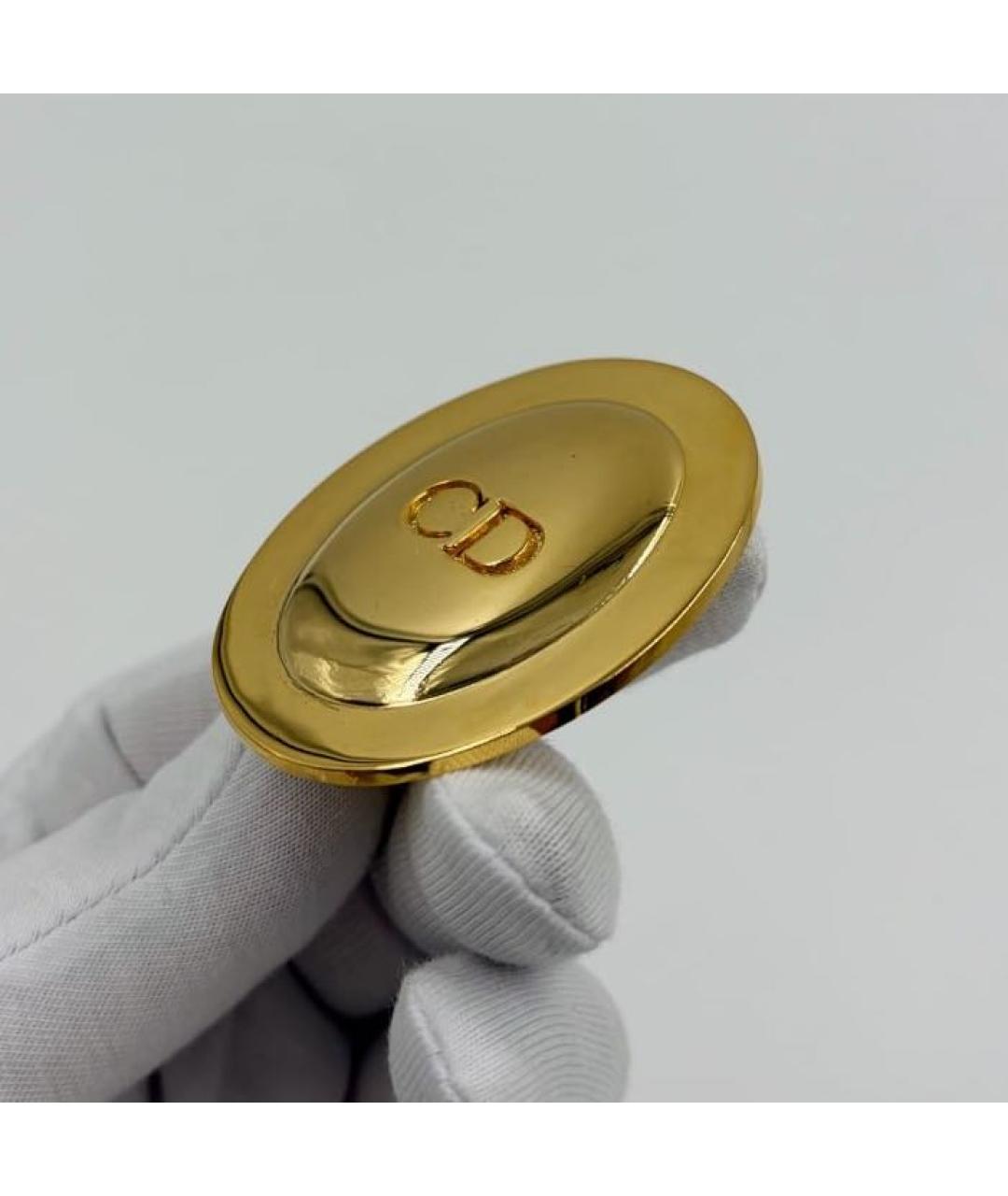 CHRISTIAN DIOR Золотая позолоченная булавка / брошь, фото 4