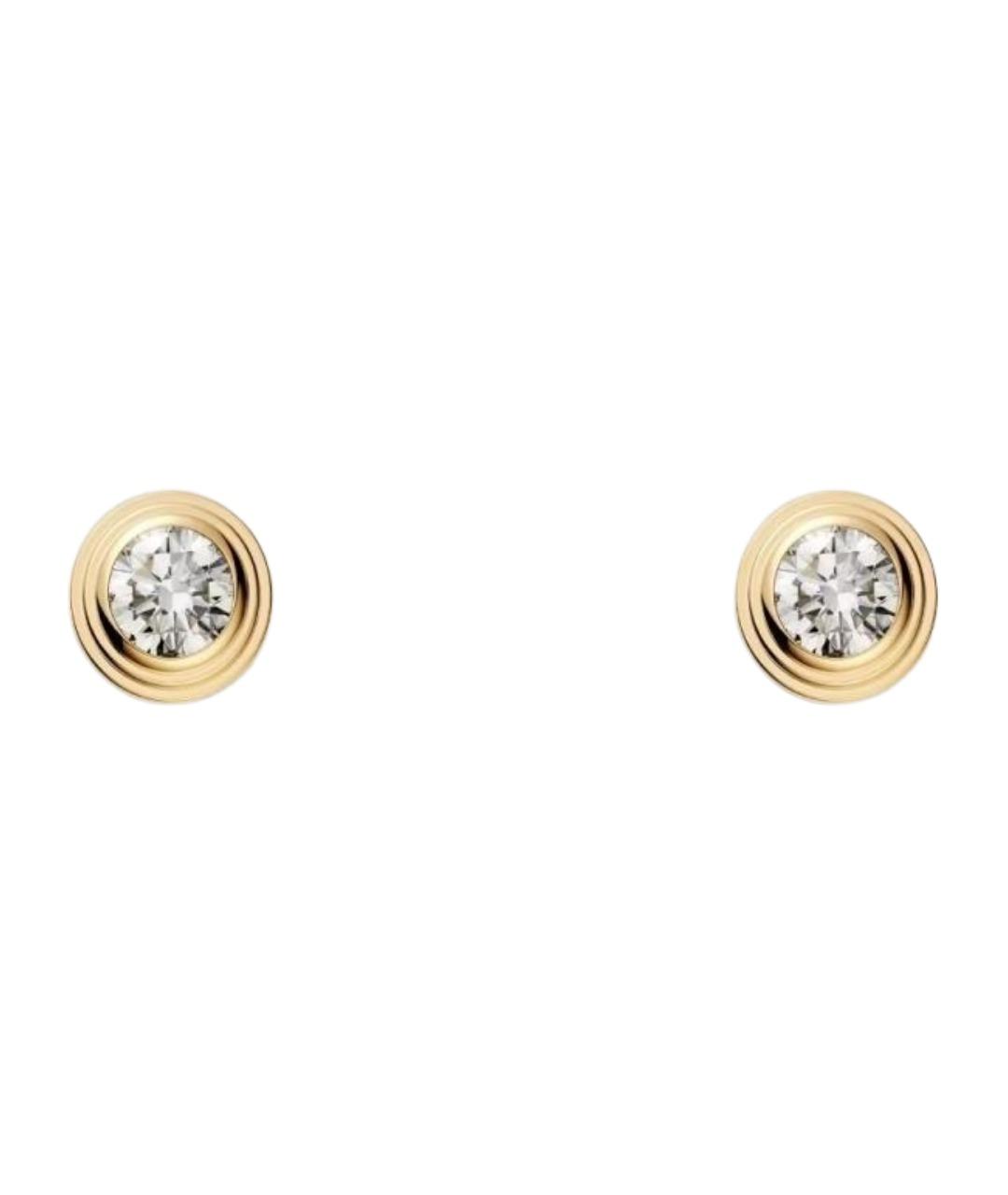 CARTIER Золотые серьги из желтого золота, фото 1