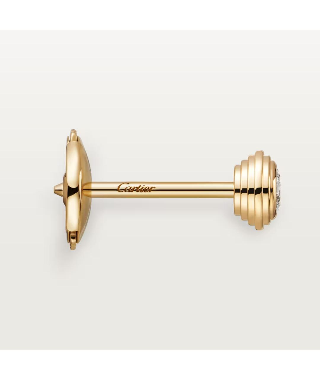 CARTIER Золотые серьги из желтого золота, фото 2