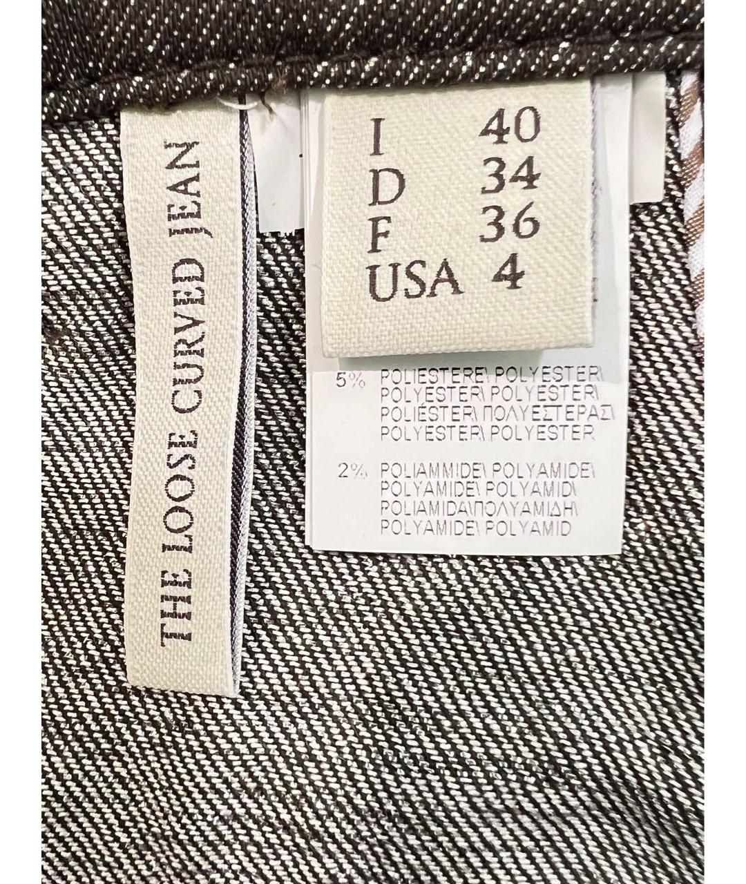 BRUNELLO CUCINELLI Коричневые хлопковые брюки широкие, фото 6