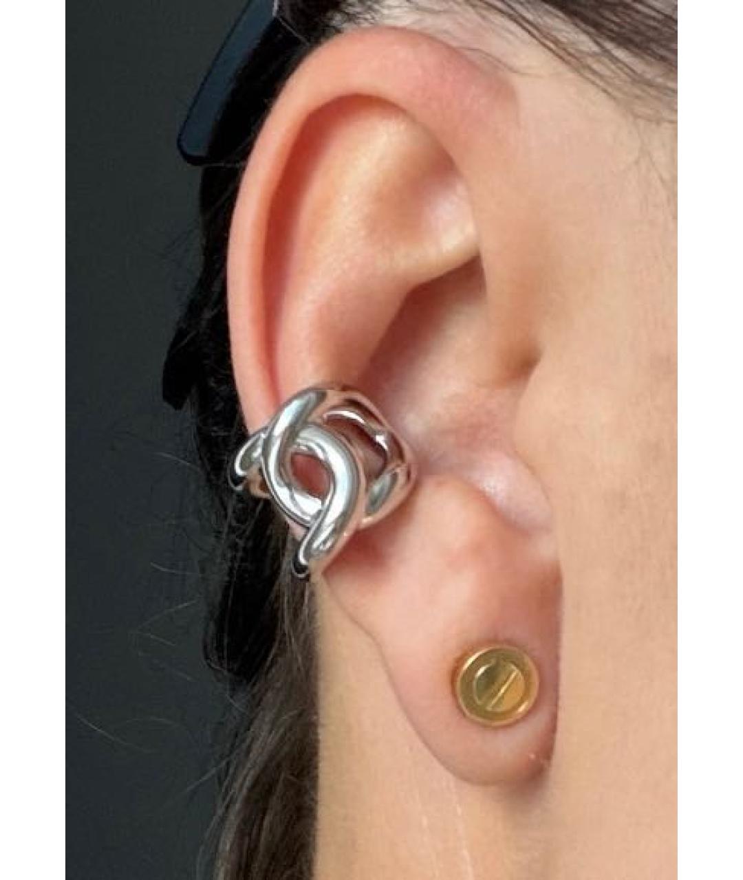 CHANEL Серебряные серьги, фото 3
