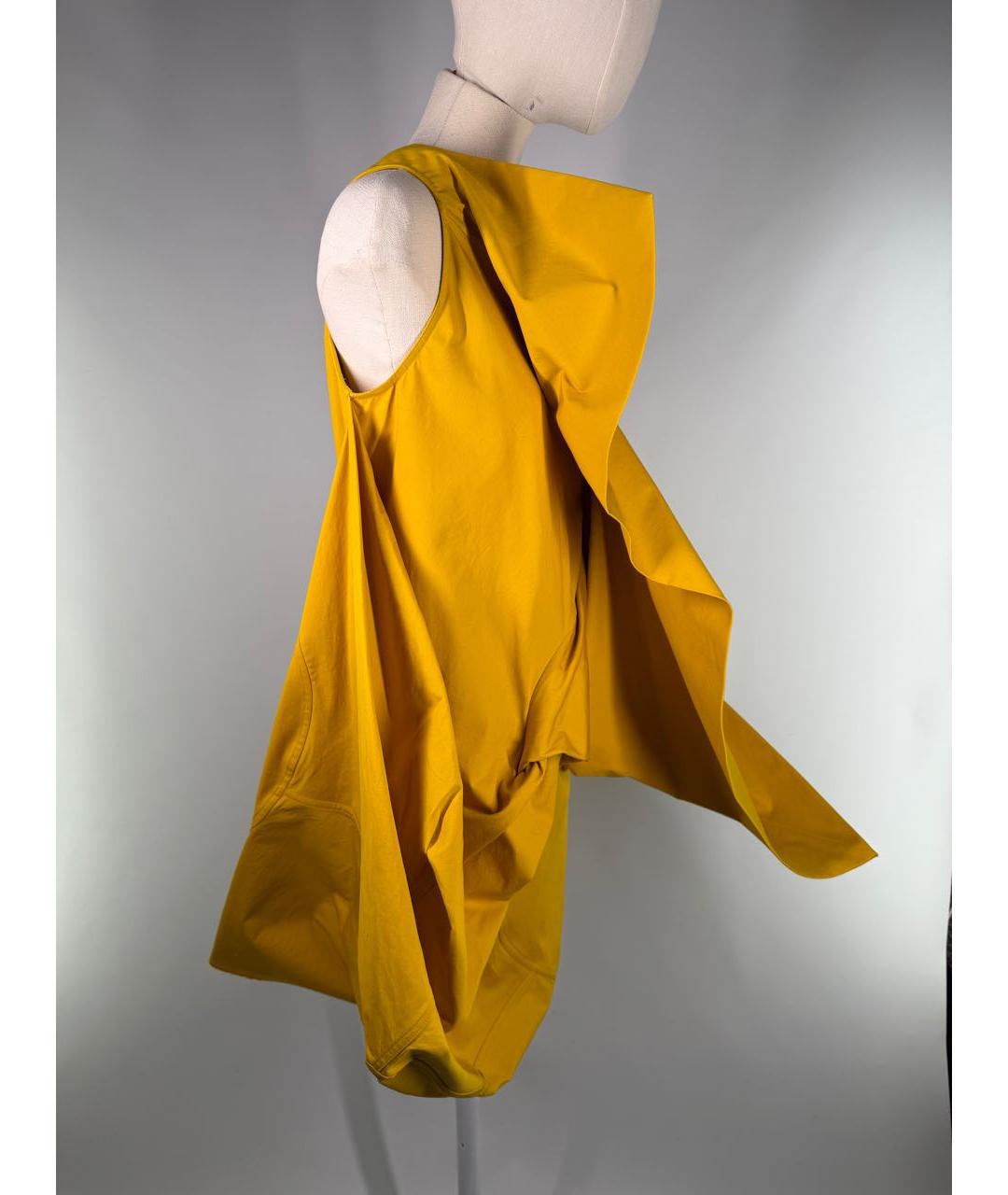 RICK OWENS Горчичная хлопковая блузы, фото 6