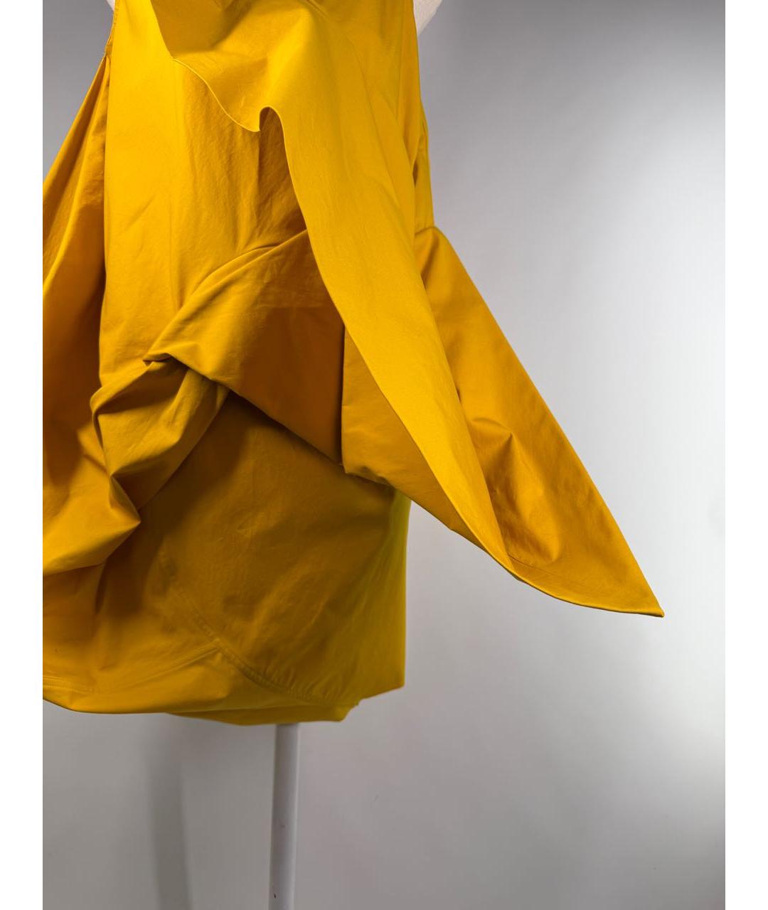 RICK OWENS Горчичная хлопковая блузы, фото 7