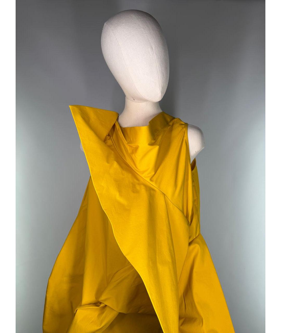 RICK OWENS Горчичная хлопковая блузы, фото 3