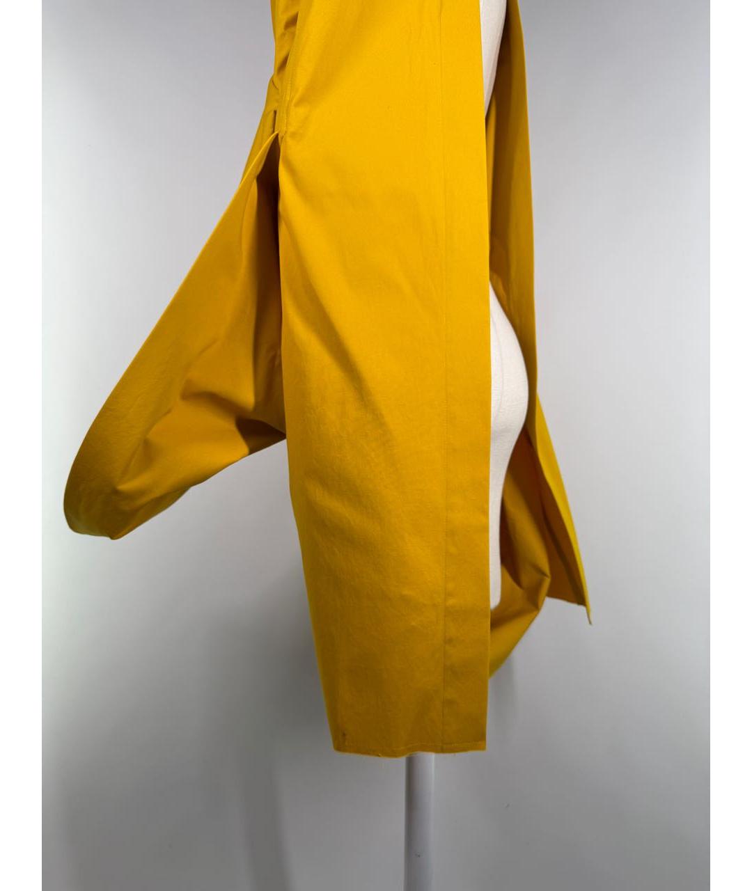 RICK OWENS Горчичная хлопковая блузы, фото 4