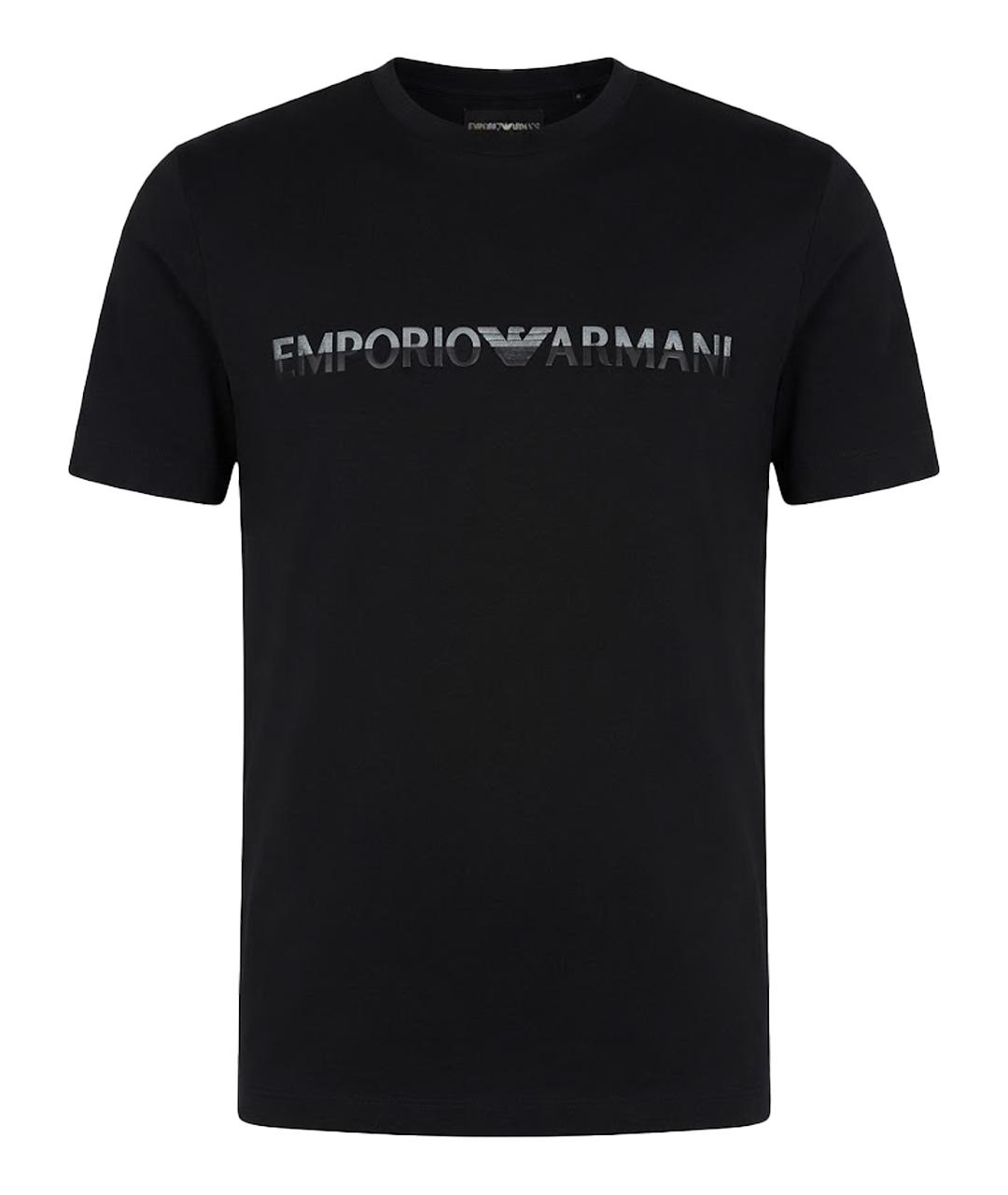 EMPORIO ARMANI Черная футболка, фото 1
