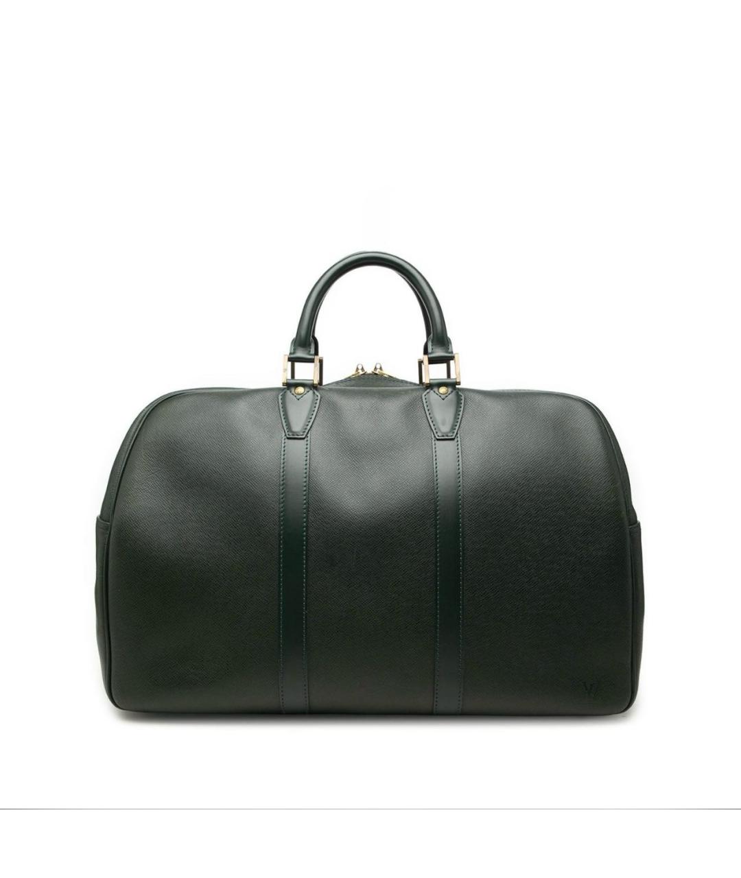 LOUIS VUITTON Зеленая кожаная дорожная/спортивная сумка, фото 1