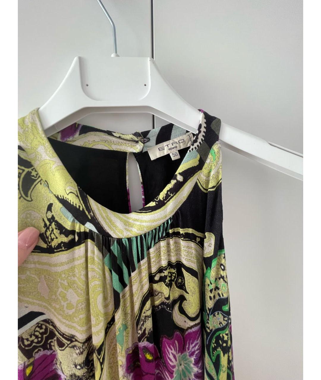 ETRO Мульти вискозное платье, фото 3
