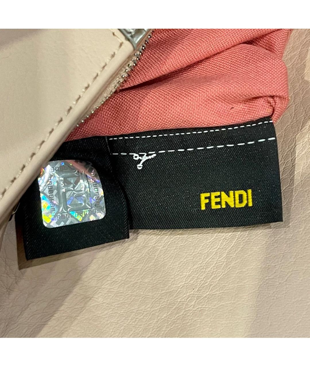 FENDI Розовая кожаная сумка через плечо, фото 5
