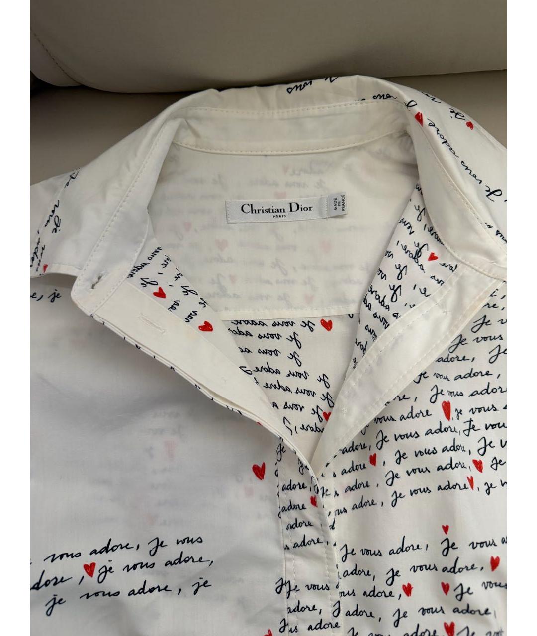 CHRISTIAN DIOR Белый хлопковый сарафан, фото 3