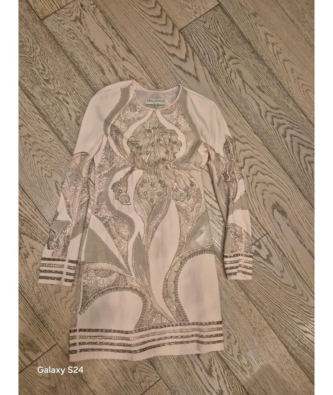 EMILIO PUCCI Розовое полиамидовое платье, фото 4