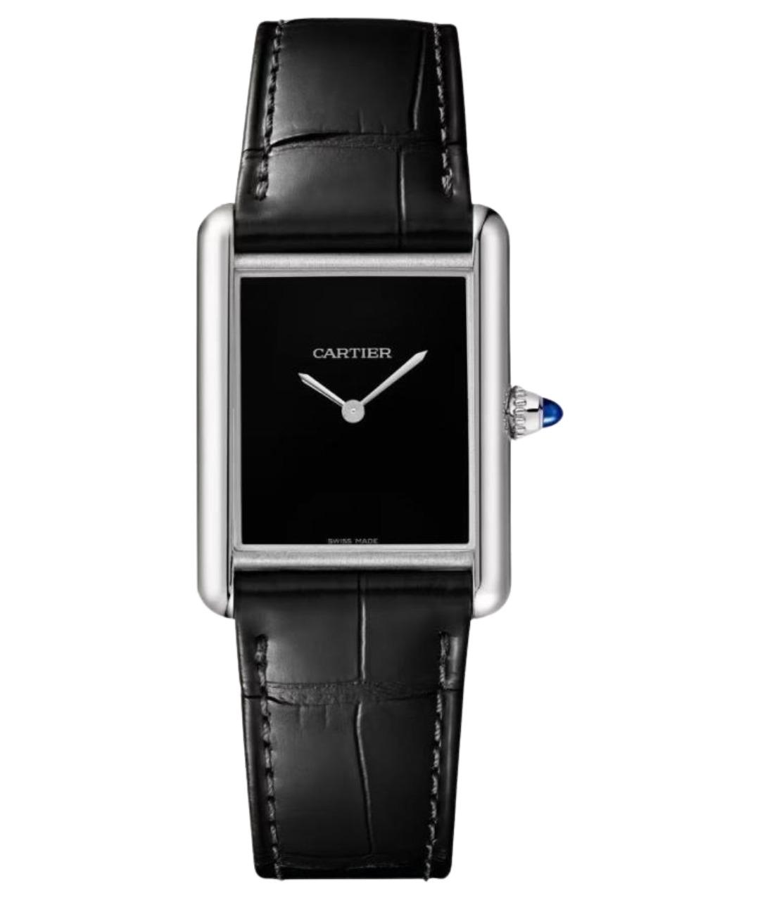 CARTIER Черные часы, фото 1