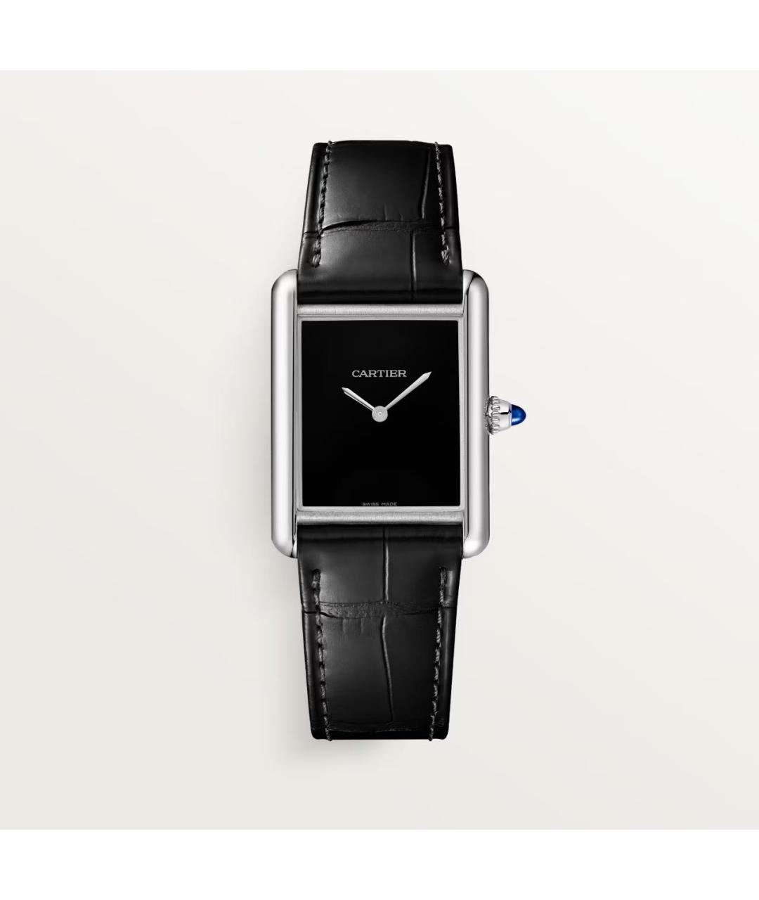 CARTIER Черные часы, фото 6