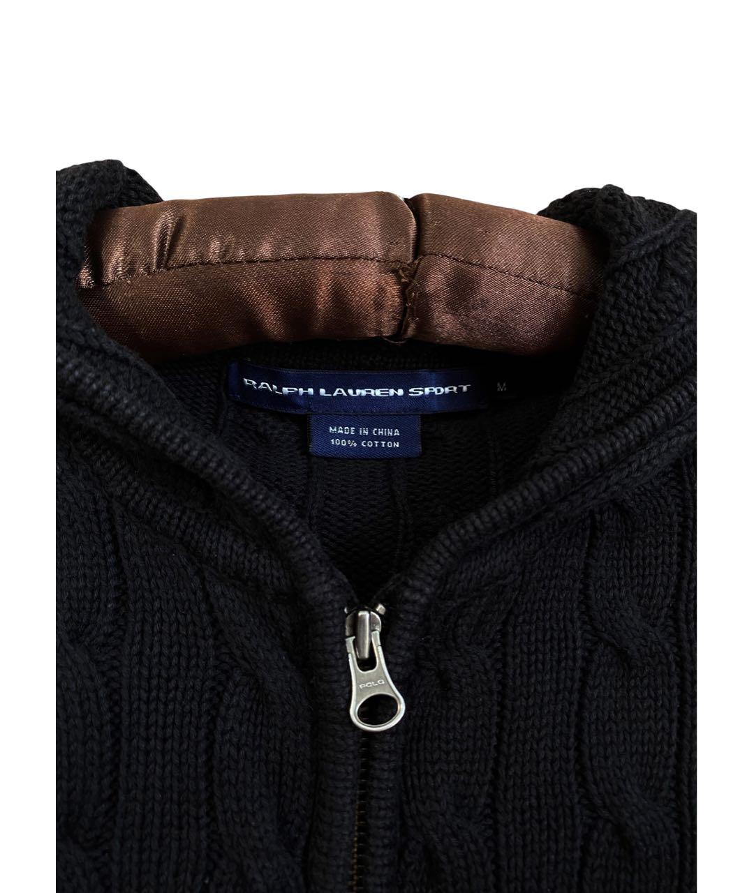 POLO RALPH LAUREN Черный хлопковый джемпер / свитер, фото 4
